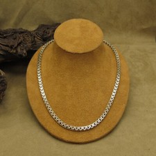 Vintage Sterling Silver Double Box 20" Chain