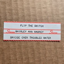 SHIRLEY ANN MABREY Flip The Switch JUKEBOX STRIP Record 45 rpm 7"