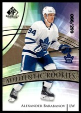 2020-21 SP GAME USED ROOKIE /299 Alexander Barabanov Toronto Maple Leafs #147