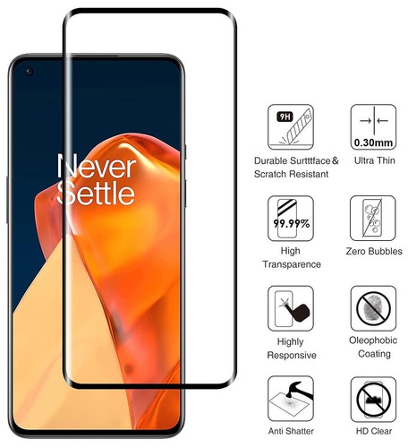 Wholesale Lot 5x 10x 20x Full Cover Tempered Glass Screen Protector for OnePlus - Picture 9 of 14