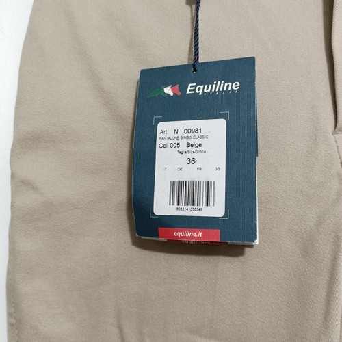 Equiline Italia Pantalone Bimbo Classic Size 36 Beige Horse Riding Pants Jodhpur - Picture 2 of 16