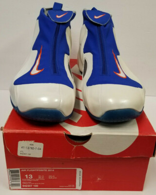Air Flightposite 2014 men sz 13 game royal/team orange Knicks NEW 642307-100