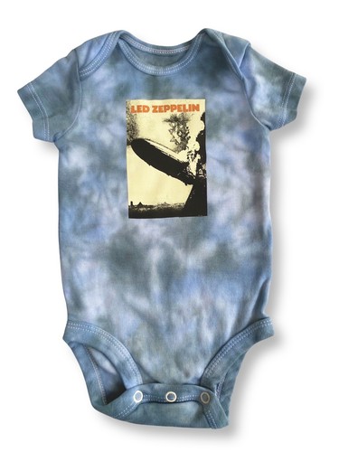 Größe 3M - Led Zeppelin Baby Body Rockband Musik Batik Strampler Neugeborene