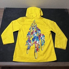 Vintage Coca-Cola Jacket 1970s Coke Yellow Rubber Poncho Raincoat Hoodie 60s