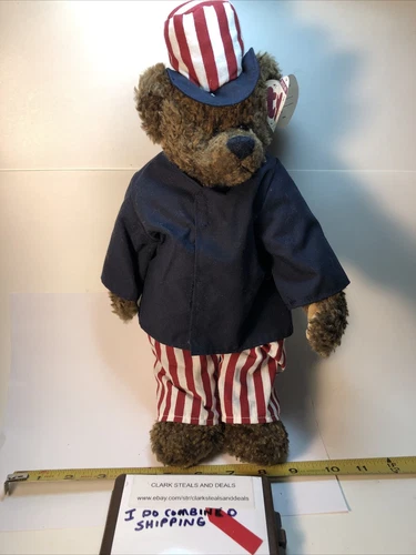 Vintage TY Beanie Baby The Attic Treasures Collection Samuel The American Patrio