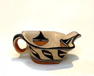 Vintage Kewa (Santo Domingo) Pueblo Polychrome Pottery Pitcher