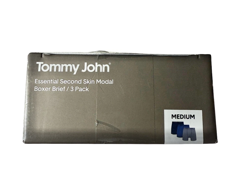 NWT Tommy John.  3 Pk. Second Skin Modal Stretch Boxer Brief.  Blue. MSRP $59.50 - Image 4 of 4