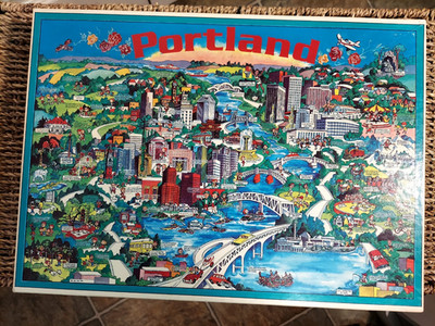 City of Portland Oregon Puzzle Buffalo Games 1990 Complete