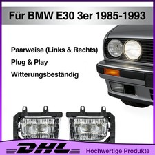 2x L+R 63171385945 Klare Linse Nebelscheinwerfer Set Für BMW E30 3er 85-93 NEU