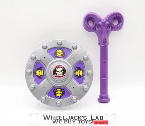 Skeletor Shield + Staff MOTU Masters Of The Universe 1983 HG Toys Vintage