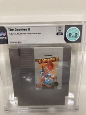 The Goonies II 2,Nes First Print wata 9.2,rare 5,Five Screw Cart Vga,black SOQ