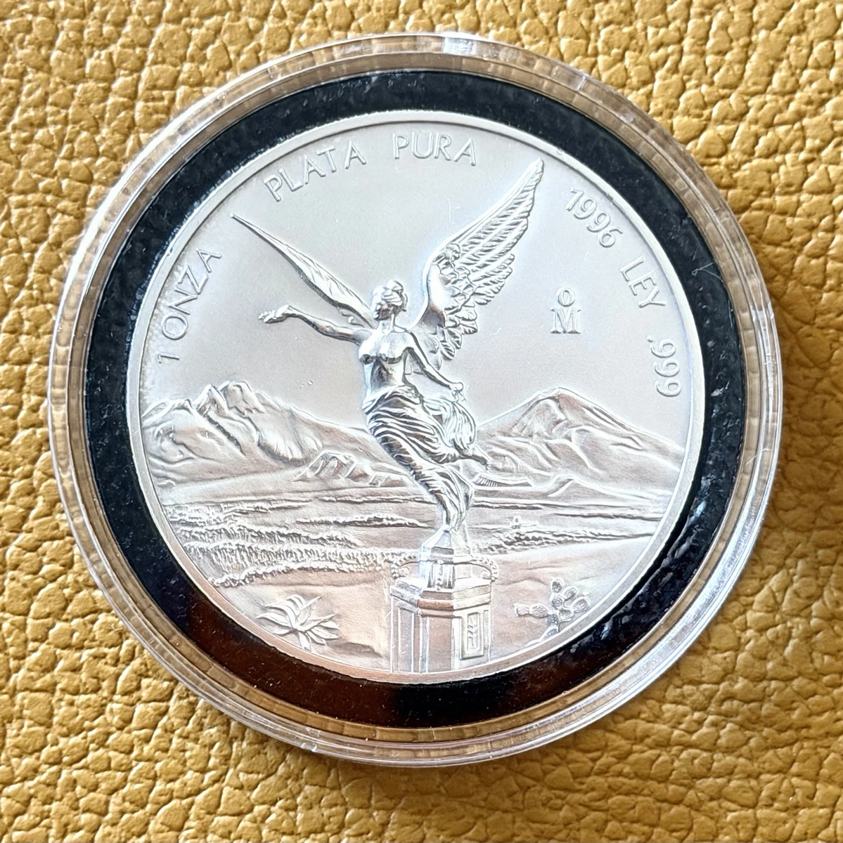 Moneda 1 oz Plata México 1996 En Cápsula. Tirada 300.000 Unidades.