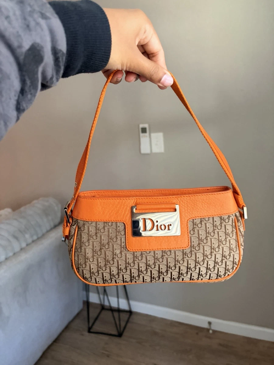 Dior Leather Exterior Orange Bags & Handbags for Women for sale | eBay