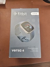 Fitbit Versa 4 Smartwatch Waterfall Blue, Platinum Aluminum