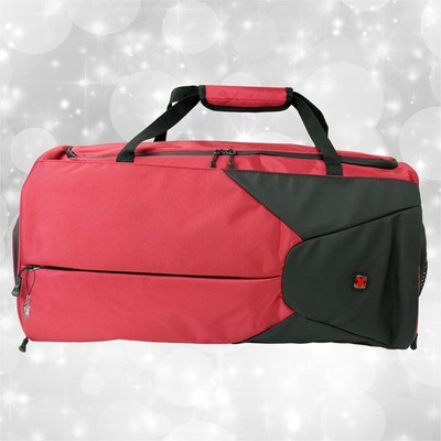 Travel N Meet Sporttasche, Reisetasche Spinnstoff rot Weekender OTD4217R