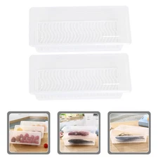  2 Pcs Airtight Food Container Produce Saver Containers for Storage