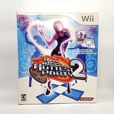 Dance Dance Revolution Hottest Party 2 Bundle (Nintendo Wii 2007) Game + Mat