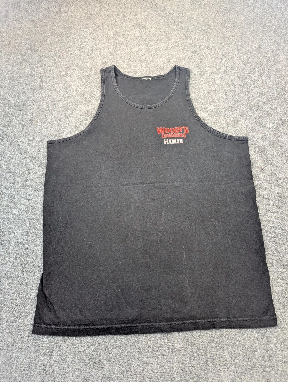 Woody's Longboards Hawaii Tank Top Mens Large Black Get Leid Graphic Sleeveless