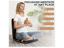 Bonvivo EASY II Comfortable Folding Chair, Portable Fold-Up Chair with Back