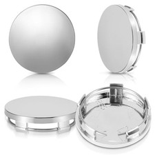 4 Pcs Hub Caps, 60mm Wheel Center Caps Rim Hub Replacement Center Covers silver