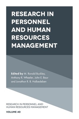 Research In Personnel And Human Resources Management