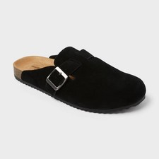 Men's Oswald Clogs - Goodfellow  Co Black 8: Slip-On Leather Flats,