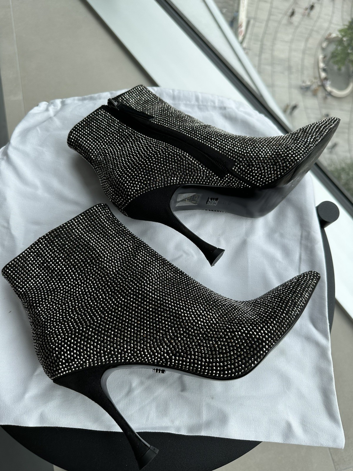 Reiss Clement Crystal Point Heeled Ankle Boots UK 5 / 38 RRP £238 Perfect Cond. image 9