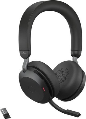 Jabra Evolve2 75 MS Stereo USB-A Headset Link380a Schwarz 27599-999-999