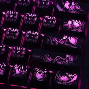 Games Fate/stay Kit de clés de nuit Caps-clés rétroéclairés f/Clavier mécanique Personnaliser