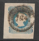 PORTUGAL  #2 - 1853  - QUEEN MARIA I  - 25 REIS BLUE - HUGE MARGINS