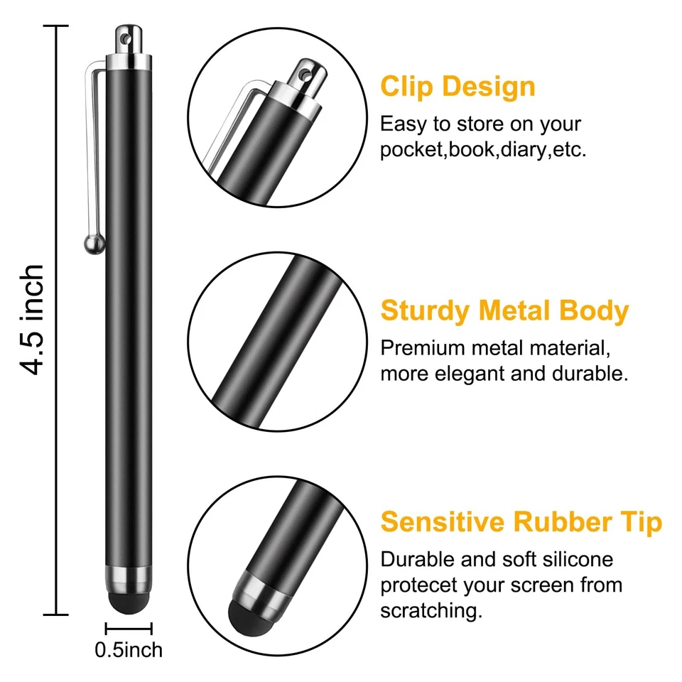 Stylus Pen [10 Pack] Universal Capacitive Touch Screen Pens for Tablets, iPad... - Image 2 of 4