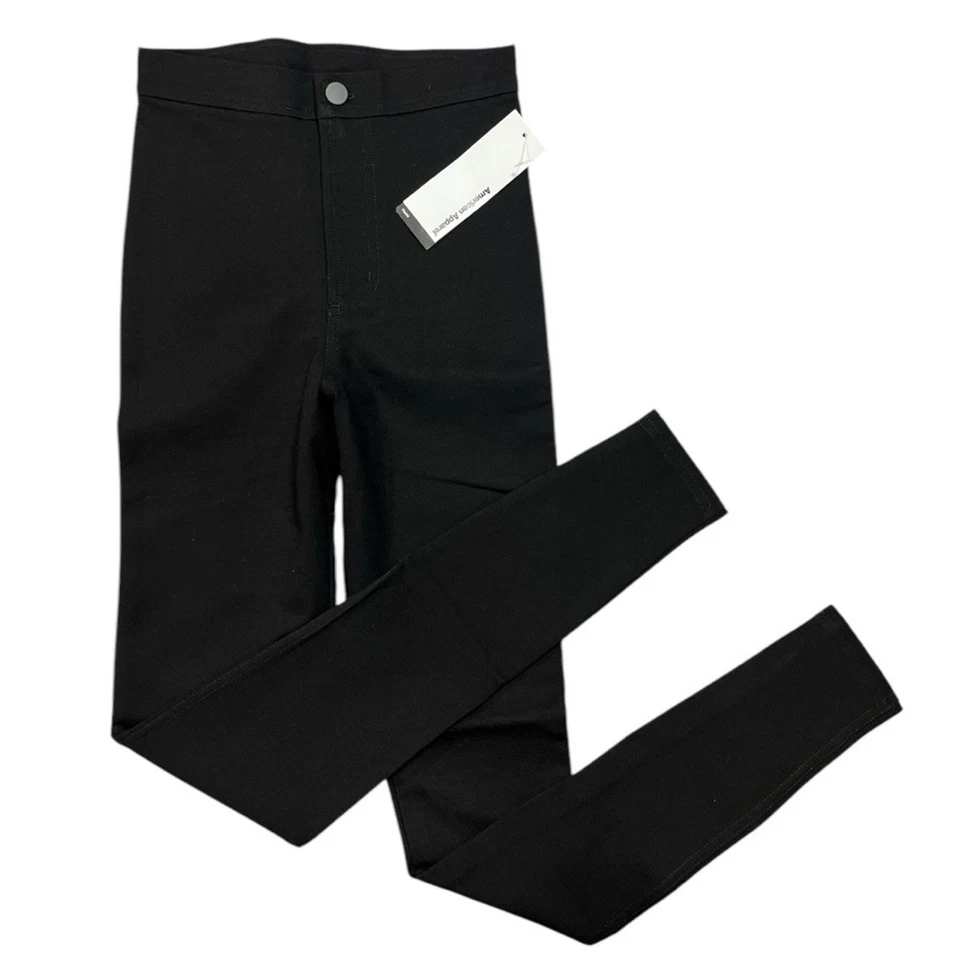 Pantalones de discoteca American Apparel ultra compactos Ponte talla XS en negro nuevos con etiquetas Foto 2 de 4