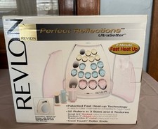 Boxed Perfect Reflections Revlon Hot Rollers 20 Hair Curlers 3 Sizes Textures