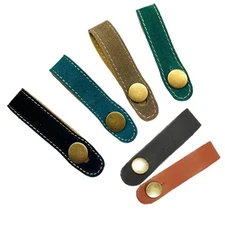 Sleek Design Leather Strap Button for Acoustic Folk Classic Guitar Multicolor