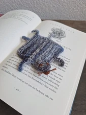 Handmade Cute Knitted Rat Bookmark Book Lover's Gift