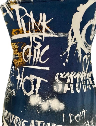BALMAIN X VICTORIA’S SECRET Limited Edition Graffiti LEOPARD Print MINI DRESS SM - Picture 16 of 17