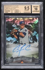 2014 Bowman Platinum Prospects Camo 6/35 Carlos Correa BGS 9.5 GEM MINT Auto 3k6