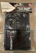 Belly Band Gun Concealment Holster by Comfort Tac Right Handed Black Up To 44"