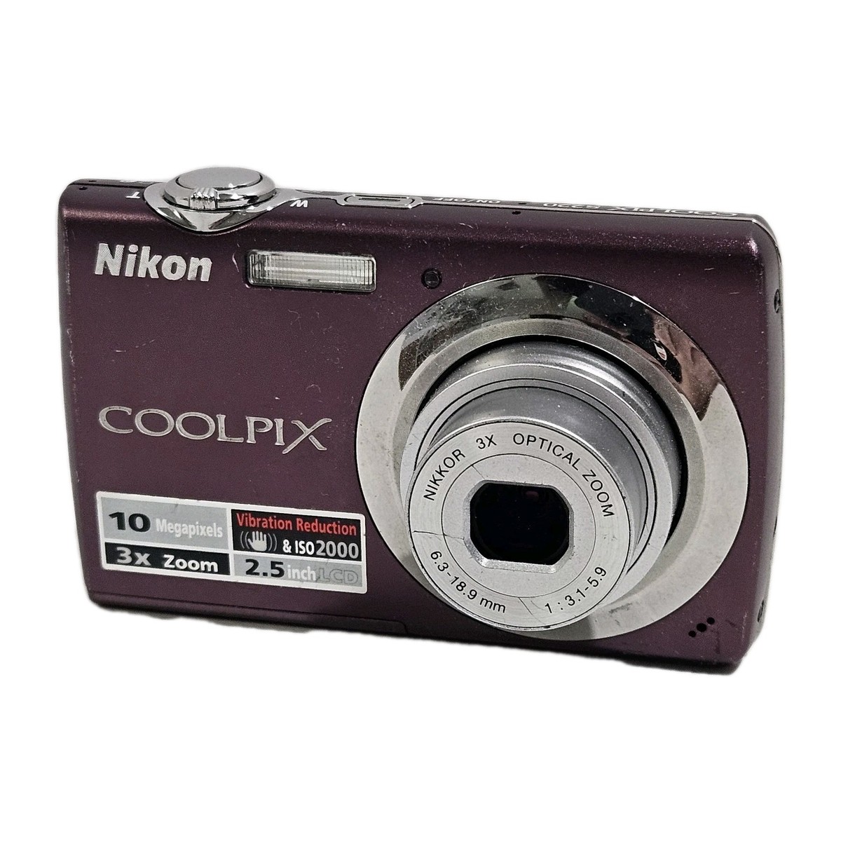 Nikon COOLPIX S220 10.0MP Digital Camera - Plum for sale online | eBay