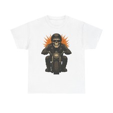 Skull Biker Rider Motorcycle Tee  Skull Motorcycle T-Shirt