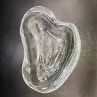 Vintage 1960's Mid Century BLENKO Glass Freeform Ashtray Bowl Crystal