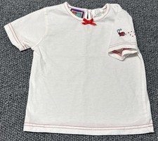 VTG 90 s Winnie The Pooh Ladybug Embroidered Shirt With Bow Girls 24months