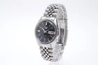 SEIKO 5 Five 6119-8030 Automatic Black 36mm Men's Watch 1960's Vintage O/H