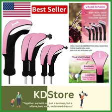High-Quality Golf Wood Covers Set - Interchangeable Tags  Stylish Protection