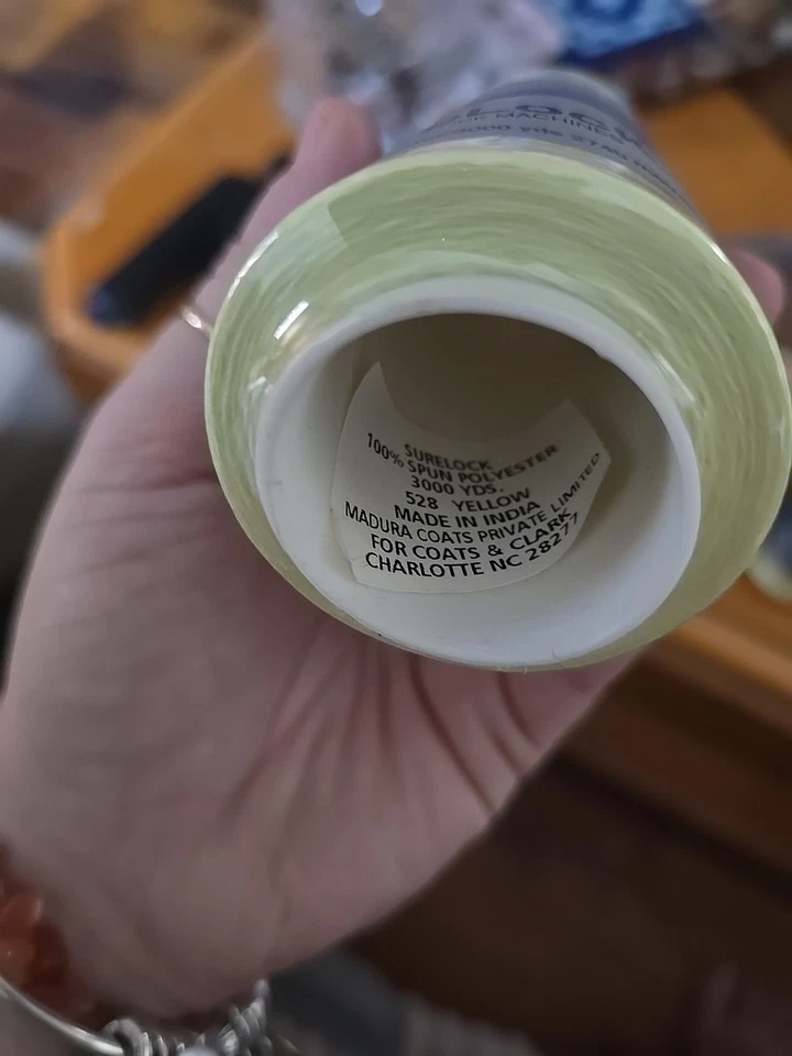 Lot Of 3 Talon SureLock For Overlock Machines # 528 Yellow 3000 Yards - Image 3 of 4