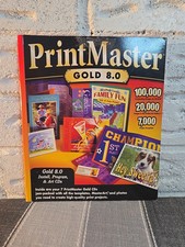 Vintage PrintMaster Gold 8.0 PC CD-ROM Windows 7 CD