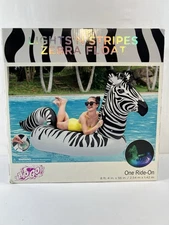 Bestway H2OGO! 8'4" x 56" Lights 'n Stripes Zebra Float (pss) m25