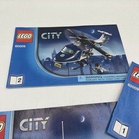 Lego City 60009 Helicopter Arrest Manual Book #1, 2 , 3 INSTRUCTIONS ONLY