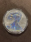 2001 American Eagle Lady Liberty Double Sided Hologram 1oz .999 Silver Coin🔥