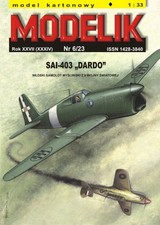 Kartonmodell SAI-403 "Dardo" 1:33 Modelik